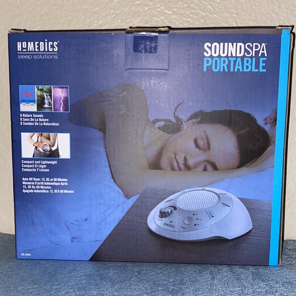 NWT Sound Spa (portable) w/6 nature sounds and a timer - Picture 5 of 13